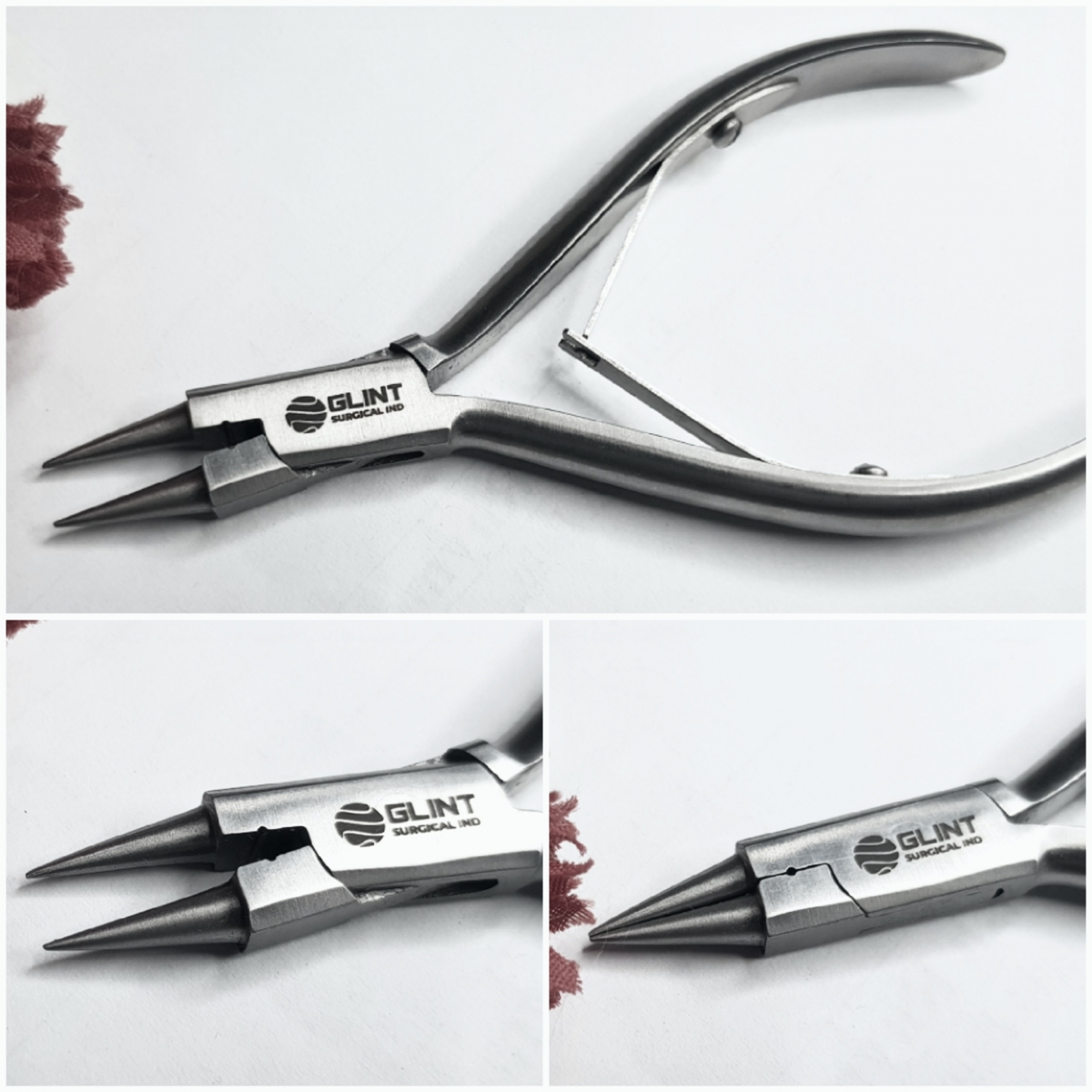 Wire round plier with 0.8mm whole